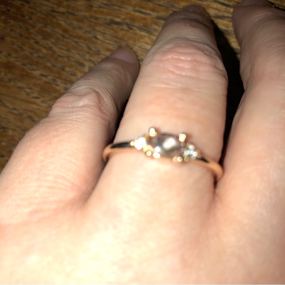 Gold Stackable Multi-Gemstone Ring - Picture 8 of 11